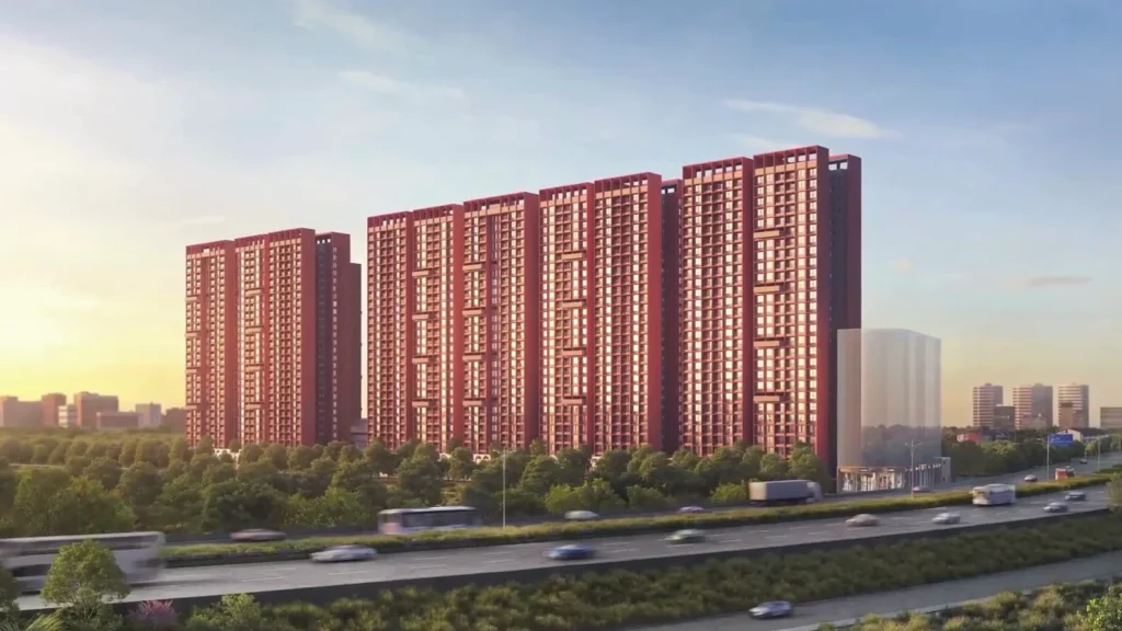 Premium 2 and 3 BHK apartments elevation in 26 Acres township Mamurdi