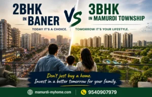 2bhk in Baner Vs 3BHK In Mamurdi